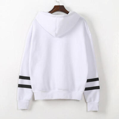 Women Long Sleeve Hoodie Sweatshirt Jumper Hooded Pullover Blouse Top UK STOCK