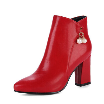 IDIFU Womens Dressy Pendant Side Zipper Ankle Booties Pointed Toe Chunky High Heel Short Boots
IDIFU Womens Dressy Pendant Side Zipper Ankle Booties Pointed Toe Chunky High Heel Short Boots