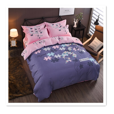 Simple new cotton bed four-piece bed linen dream cube