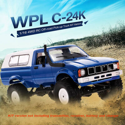 WPL C24 116 24GHz 4WD RC Car With Headlight Remote Control Crawler Off-road Pick-up Truck RTR Toy
WPL C24 116 24GHz 4WD RC Car With Headlight Remote Control Crawler Off-road Pick-up Truck RTR Toy