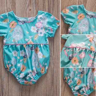 Newborn Baby Bodysuit Cotton Romper Infant Girls Jumpsuit Kids Clothes Outfits