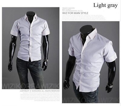 New 2015 Summer British Shirt Mens Slim Fit Man Short Sleeve Shirts Men's Clothing Slim Casual shirts 17 Coloe 5 Size XXXL
New 2015 Summer British Shirt Mens Slim Fit Man Short Sleeve Shirts Men's Clothing Slim Casual shirts 17 Coloe 5 Size XXXL