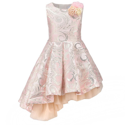 Fancy Pink Flower Appliques Gorgeous Brocade Girl Graduation Party Dresses for Kids Girl Clothes Bevel Hem Dress 3-10 Years Old
Fancy Pink Flower Appliques Gorgeous Brocade Girl Graduation Party Dresses for Kids Girl Clothes Bevel Hem Dress 3-10 Years Old