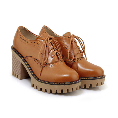 IDIFU Womens Trendy Round Toe Oxfords- Low Top Solid Color Platform - Lace up Stacked Block High Heels Brogues Shoes
IDIFU Womens Trendy Round Toe Oxfords- Low Top Solid Color Platform - Lace up Stacked Block High Heels Brogues Shoes
