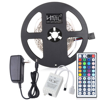 HML LED Strip Light 5M 24W RGB SMD2835 300 LEDs - RGB COLOR with IR 44 Keys Remote Control&US Adapter
HML LED Strip Light 5M 24W RGB SMD2835 300 LEDs - RGB COLOR with IR 44 Keys Remote Control&US Adapter
