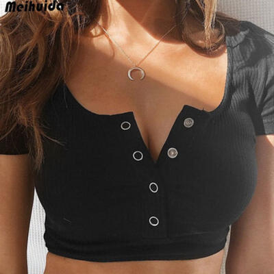Sexy Womens V-Neck Tank Top Crop T-Shirt Top Vest Short Sleeve Blouse Clubwear
Sexy Womens V-Neck Tank Top Crop T-Shirt Top Vest Short Sleeve Blouse Clubwear