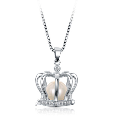 Beijing Run Pearl Crown 7-8mm white round s925 silver inlaid freshwater pearl necklace detachable
Beijing Run Pearl Crown 7-8mm white round s925 silver inlaid freshwater pearl necklace detachable