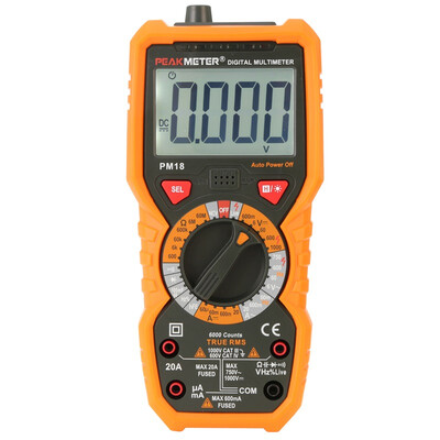 PEAKMETER PM18C multimeter digital multimeters tester profissional Voltage Capacitance Frequency Temperature hFE NCV Line Tester
PEAKMETER PM18C multimeter digital multimeters tester profissional Voltage Capacitance Frequency Temperature hFE NCV Line Tester