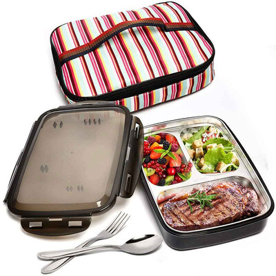Lunch box Stainless steel Portable Insulated Leakproof Meal Prep Container Microwave Safe with Bag & Fork Spoon Kit Picnic Boxes
Lunch box Stainless steel Portable Insulated Leakproof Meal Prep Container Microwave Safe with Bag & Fork Spoon Kit Picnic Boxes
