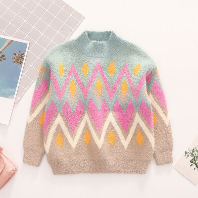 New Girls Long Sleeve Crew-neck Fluffy Short Pullover Diamonds Waves Pattern Sweaters Dressy Deep Fall Winter Tops Clothes
New Girls Long Sleeve Crew-neck Fluffy Short Pullover Diamonds Waves Pattern Sweaters Dressy Deep Fall Winter Tops Clothes