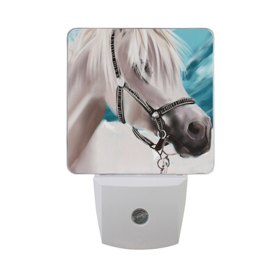 ALAZA LED Night Light With Smart Dusk To Dawn SensorHorse Animal With Blue Background Plug In Night Light
ALAZA LED Night Light With Smart Dusk To Dawn SensorHorse Animal With Blue Background Plug In Night Light