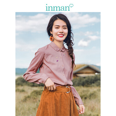 INMAN 2018 winter new cotton girl sweet embroidered long-sleeved shirt shirt female 1884011150 pink
INMAN 2018 winter new cotton girl sweet embroidered long-sleeved shirt shirt female 1884011150 pink