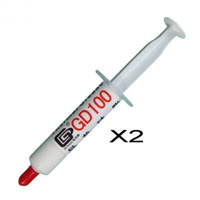 GD Brand 2 Pieces GD100 Thermal Paste Grease Silicone Heat Sink Compound White Net Weight 7 Grams For CPU Cooler Fan Syringe SY7
GD Brand 2 Pieces GD100 Thermal Paste Grease Silicone Heat Sink Compound White Net Weight 7 Grams For CPU Cooler Fan Syringe SY7