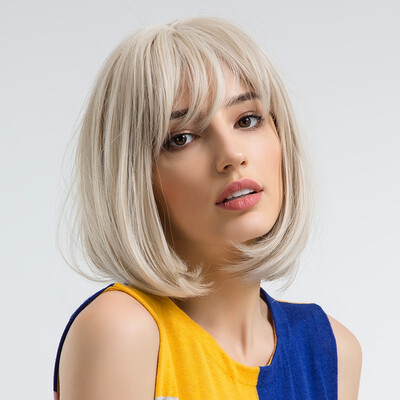 BLONDE UNICORN Natural Short Bob Wig 12 Inch Straight Synthetic Hair Cosplay Wig With Bangs Lolita Wigs For Womens Free Shipping
BLONDE UNICORN Natural Short Bob Wig 12 Inch Straight Synthetic Hair Cosplay Wig With Bangs Lolita Wigs For Womens Free Shipping