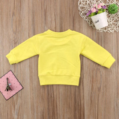 Toddler Kid Baby Girl Boy Cartoon Cotton T-shirt Top Sweatshirts Sweater Clothes