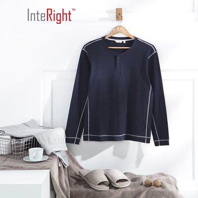 INTERIGHT home service mens cotton Henry collar long-sleeved trousers suit home service navy blue
INTERIGHT home service mens cotton Henry collar long-sleeved trousers suit home service navy blue