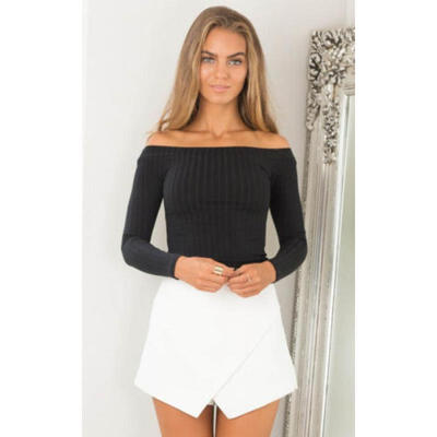 USA Women Long Sleeve Off Shoulder Tank Top Crop Top Shirt Casual T-shirt Blouse
USA Women Long Sleeve Off Shoulder Tank Top Crop Top Shirt Casual T-shirt Blouse