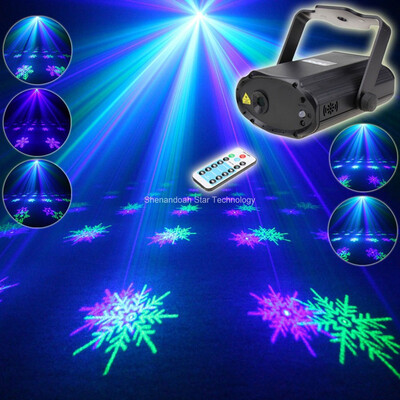 ESHINY Remote Blue Green Laser 6 snowflake Patterns Projector DJ Dance Disco Bar Party Holiday Effect Light Show T174
ESHINY Remote Blue Green Laser 6 snowflake Patterns Projector DJ Dance Disco Bar Party Holiday Effect Light Show T174