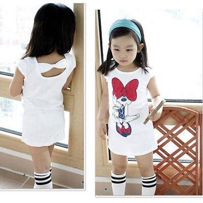 3-8Y Kids Girls Minnie Party Dress Skirt Bow Back T-shirt Tops Children Clothes
3-8Y Kids Girls Minnie Party Dress Skirt Bow Back T-shirt Tops Children Clothes
