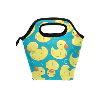 Lunch Bag Tote Bag Yellow Ducks Travel Picnic Organizer Lunch Holder Handbags Lunch Bag Box for Office