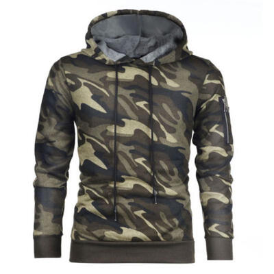 Mens Hoodie Sweatshirt Hoodie Hooded Top Pocket Plain Design Casual Clothes