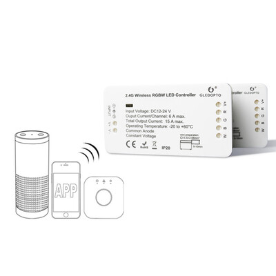 GLEDOPTO C - 007 ZIGBEE RGBW LED Strip Controller DC 12 - 24V Compatible with Amazon Echo plus Osram Lightify
GLEDOPTO C - 007 ZIGBEE RGBW LED Strip Controller DC 12 - 24V Compatible with Amazon Echo plus Osram Lightify