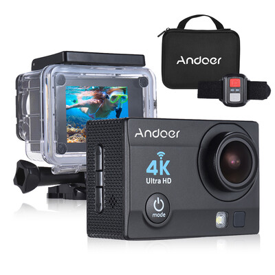 Andoer Q3H-R 4K 30fps 16MP WiFi Sports Action Camera 1080P Full HD 170° Wide-Angle Lens Waterproof 30m 2" LCD w Remote Control
Andoer Q3H-R 4K 30fps 16MP WiFi Sports Action Camera 1080P Full HD 170° Wide-Angle Lens Waterproof 30m 2" LCD w Remote Control