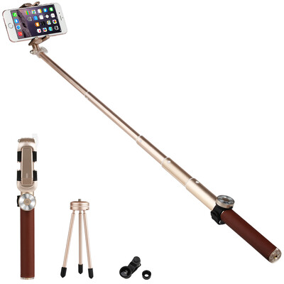 Freeson to the series of Bluetooth self-timer / self-timer artifact for Apple / Huawei / millet and other mobile phone gold
Freeson to the series of Bluetooth self-timer / self-timer artifact for Apple / Huawei / millet and other mobile phone gold