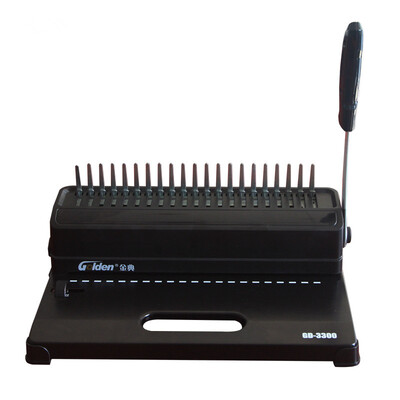 Jindian Golden GD-3300 comb-type apron binding machine clip rubber ring text binding porous drilling machine
Jindian Golden GD-3300 comb-type apron binding machine clip rubber ring text binding porous drilling machine