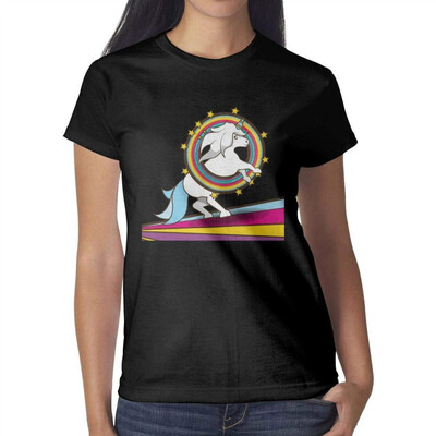 Cartoon Unicorns Fart Rainbows Womens Black t Shirts Novelty Womens Ladies Cotton Tshirts
Cartoon Unicorns Fart Rainbows Womens Black t Shirts Novelty Womens Ladies Cotton Tshirts