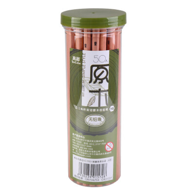 Trunk (Truecolor) 2282 50 buckets with poplar softened red plate wood color pencil triangle
Trunk (Truecolor) 2282 50 buckets with poplar softened red plate wood color pencil triangle