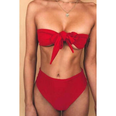 Womens Bikini Set Swimsuit High Waist Ladies Bathing Suit Swimwear Beachwear