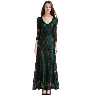 Buenos Ninos Lace Long Evening Formal Party Cocktail Dress Deep v-neck Prom Gown Vestidos
Buenos Ninos Lace Long Evening Formal Party Cocktail Dress Deep v-neck Prom Gown Vestidos