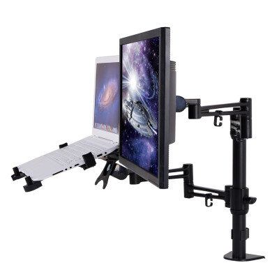 Loctek D2DL 2 in 1 Dual Monitor Arm Desk Laptop Notebook Mount Stands Fits Most 10-27 inches Lcd srceens and 11-15.6 inches laptop/notebook
Loctek D2DL 2 in 1 Dual Monitor Arm Desk Laptop Notebook Mount Stands Fits Most 10-27 inches Lcd srceens and 11-15.6 inches laptop/notebook