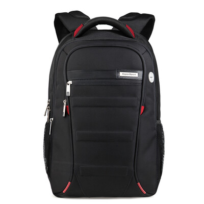 AspenSport AS-B06 Men And Women Backpack Student Bag Laptop Bag Black Red Standard Version