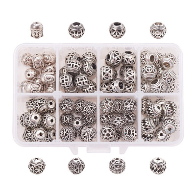 PH PANDAHALL 80 Pcs Antique Silver Jewelry Finding Sets with Tibetan Style Alloy Beads
PH PANDAHALL 80 Pcs Antique Silver Jewelry Finding Sets with Tibetan Style Alloy Beads