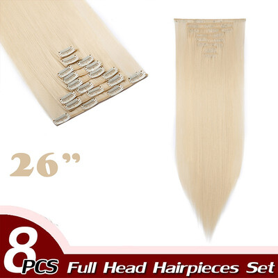 Curly Full Head Clip Synthetic in Hair Extensions 8 Piece 18 Clips Hairpiece Long Wave for Women
Curly Full Head Clip Synthetic in Hair Extensions 8 Piece 18 Clips Hairpiece Long Wave for Women