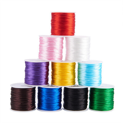 PH PANDAHALL 10 Rolls 30mroll 1mm Rattail Satin Nylon Trim Cord Chinese Knot Kumihimo String
PH PANDAHALL 10 Rolls 30mroll 1mm Rattail Satin Nylon Trim Cord Chinese Knot Kumihimo String