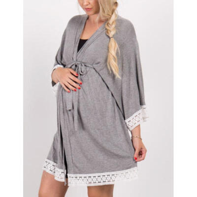 Pregnant Women Maternity Lace Dress Cotton 34 Sleeve Night Robes Long Sleepwear
Pregnant Women Maternity Lace Dress Cotton 34 Sleeve Night Robes Long Sleepwear