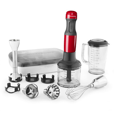 Kai Yi Yi KitchenAid 5KHB2569CERO household multi-purpose hand-held stainless steel stick Imperial red
Kai Yi Yi KitchenAid 5KHB2569CERO household multi-purpose hand-held stainless steel stick Imperial red