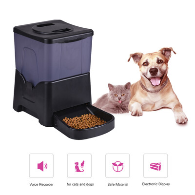 10L Automatic Pet Feeder Timing Food Dispenser Bowl with LCD Display Voice Recorder for Dogs Cats
10L Automatic Pet Feeder Timing Food Dispenser Bowl with LCD Display Voice Recorder for Dogs Cats