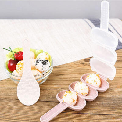 Rice Ball Molds 3 Sushi Balls Maker Mould Spoon Kitchen Cooking Utensil Tools