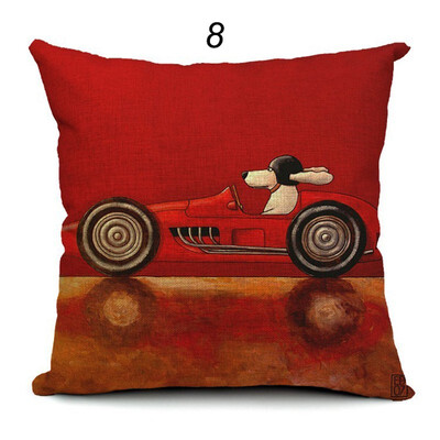 Hot Sale Pillow Lovely Cartoon Dog Driving Car Vintage Almofadas 45X45CM Linen Pillow Decorative Linen Cushion Cover
Hot Sale Pillow Lovely Cartoon Dog Driving Car Vintage Almofadas 45X45CM Linen Pillow Decorative Linen Cushion Cover