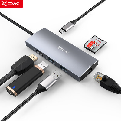CVK Type-c docking station USB adapter connector hub lightning 3 Apple millet notebook NS base switch Huawei projection screen USB-C turn HDMI expansion dock
CVK Type-c docking station USB adapter connector hub lightning 3 Apple millet notebook NS base switch Huawei projection screen USB-C turn HDMI expansion dock