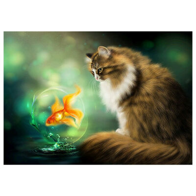 UpperX 5D Diy Diamond Painting Cross-switch Cat&Fish 3D Diamond Painting Round Rhinestones Painting Embroidery
UpperX 5D Diy Diamond Painting Cross-switch Cat&Fish 3D Diamond Painting Round Rhinestones Painting Embroidery