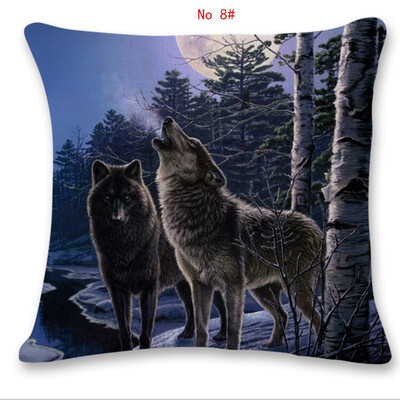 45cm45cm Animal wolf pattern linen cotton pillow case sofa cushion cover animal design square decorative pillow cover
45cm45cm Animal wolf pattern linen cotton pillow case sofa cushion cover animal design square decorative pillow cover