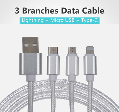 33Ft USB 20 to Micro USB Type C Lightning Charging Cable Sync Data Line Cord for iPhone iPad Samsung 
33Ft USB 20 to Micro USB Type C Lightning Charging Cable Sync Data Line Cord for iPhone iPad Samsung