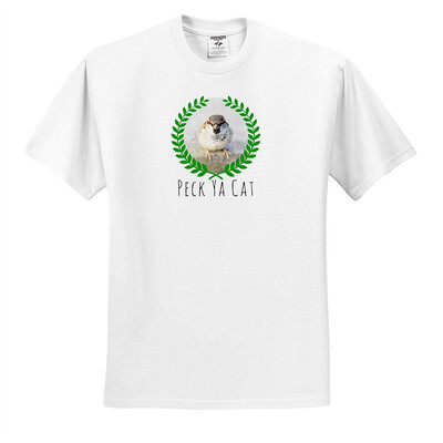 3dRose Alexis Design - Funny Sparrow - Funny Mean Sparrow Laurel Wreath Peck Ya Cat Text On White - T-Shirts
3dRose Alexis Design - Funny Sparrow - Funny Mean Sparrow Laurel Wreath Peck Ya Cat Text On White - T-Shirts