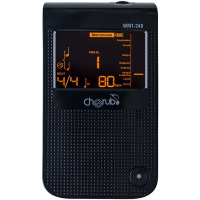 Cherub universal electronic metronome tuner piano guitar guzheng drum charging metronome WMT-248 black
Cherub universal electronic metronome tuner piano guitar guzheng drum charging metronome WMT-248 black