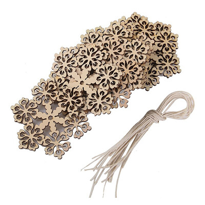 UpperX 10x Christmas Ornaments Wood Hanging Hollow Xmas Decorations Wood color with Hemp Ropes Snowflake
UpperX 10x Christmas Ornaments Wood Hanging Hollow Xmas Decorations Wood color with Hemp Ropes Snowflake